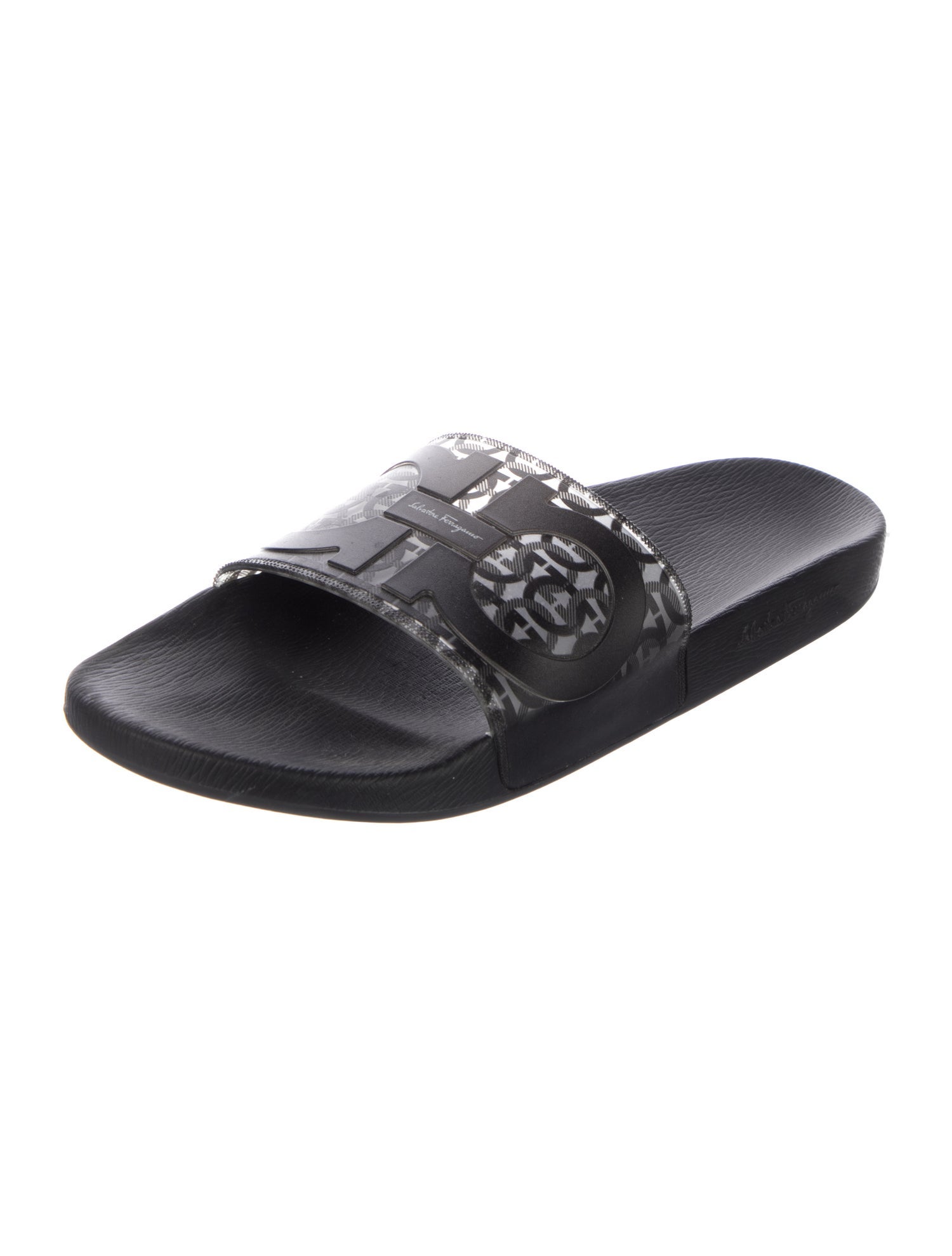 Salvatore Ferragamo Rubber Printed Slides