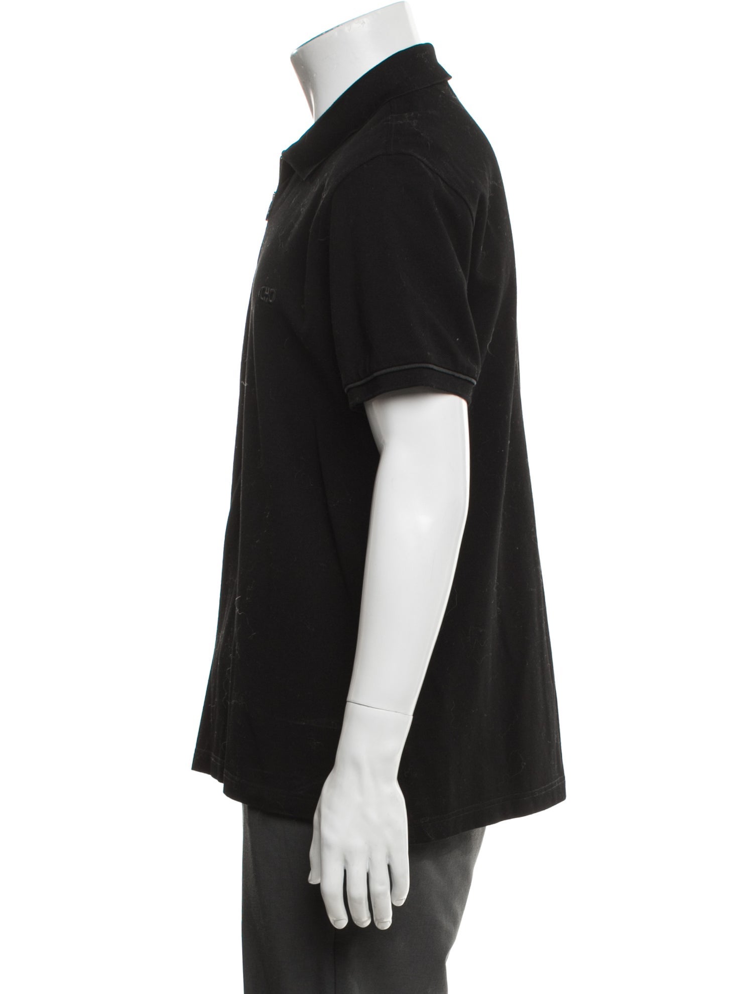 Salvatore Ferragamo Collar Short Sleeve Polo Shirt