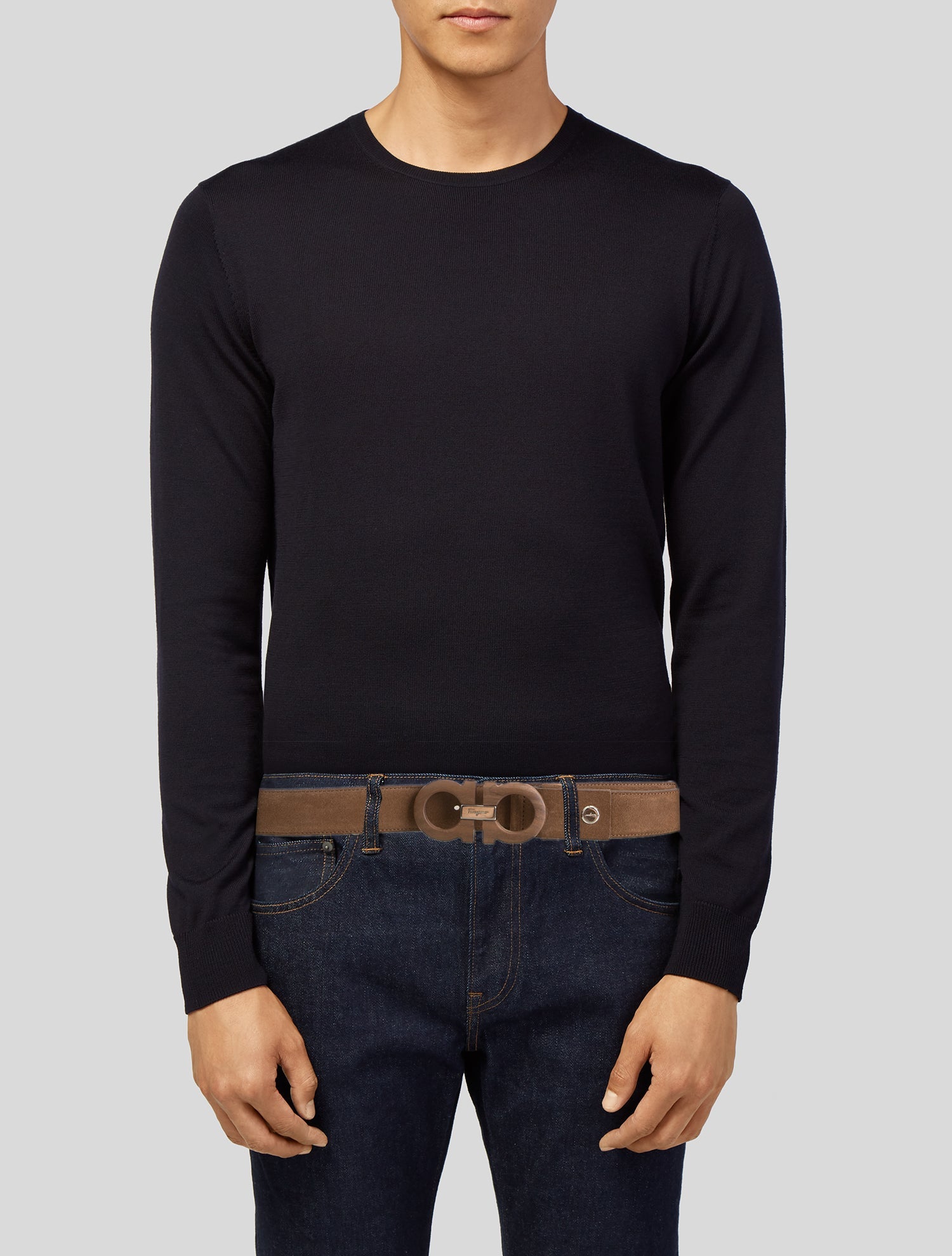 Salvatore Ferragamo Suede Belt Kit