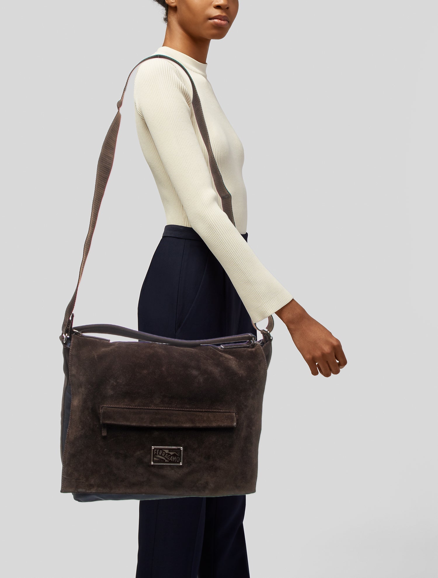 Salvatore Ferragamo Nylon Messenger Bag