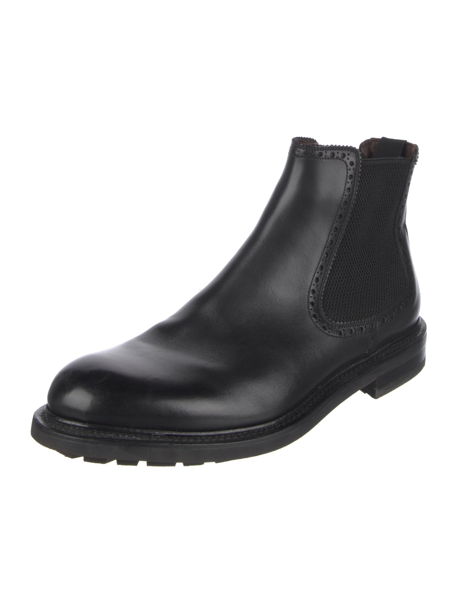 Salvatore Ferragamo Leather Chelsea Boots