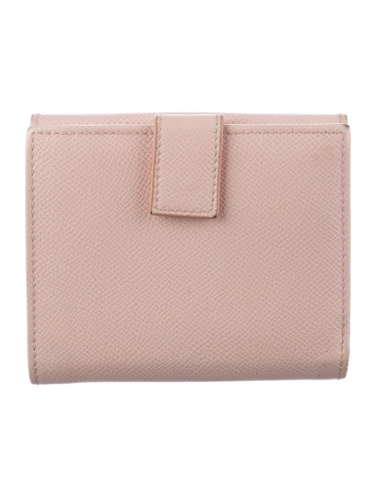 Salvatore Ferragamo Gancini Logo Leather Compact Wallet
