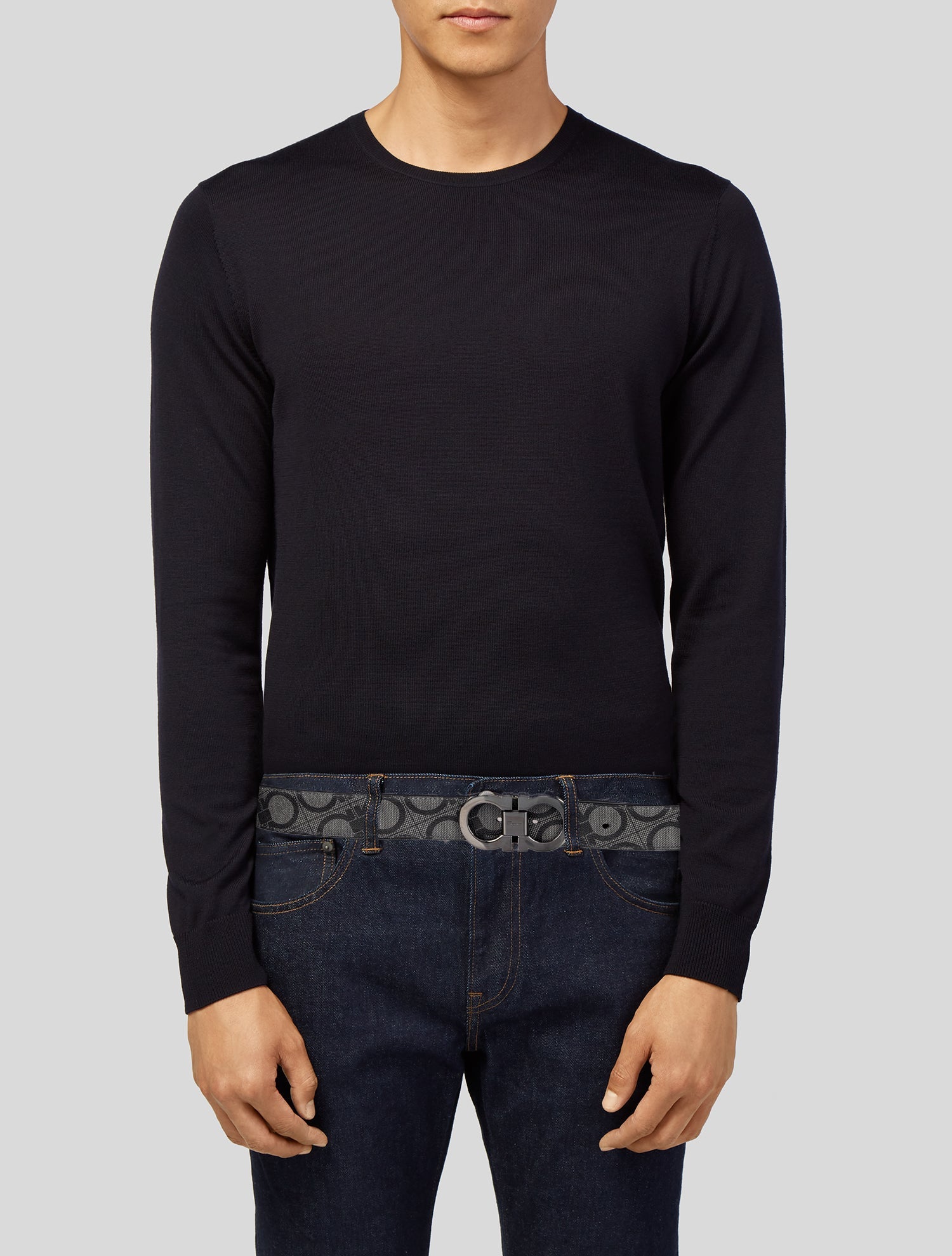 Salvatore Ferragamo Canvas Belt Kit