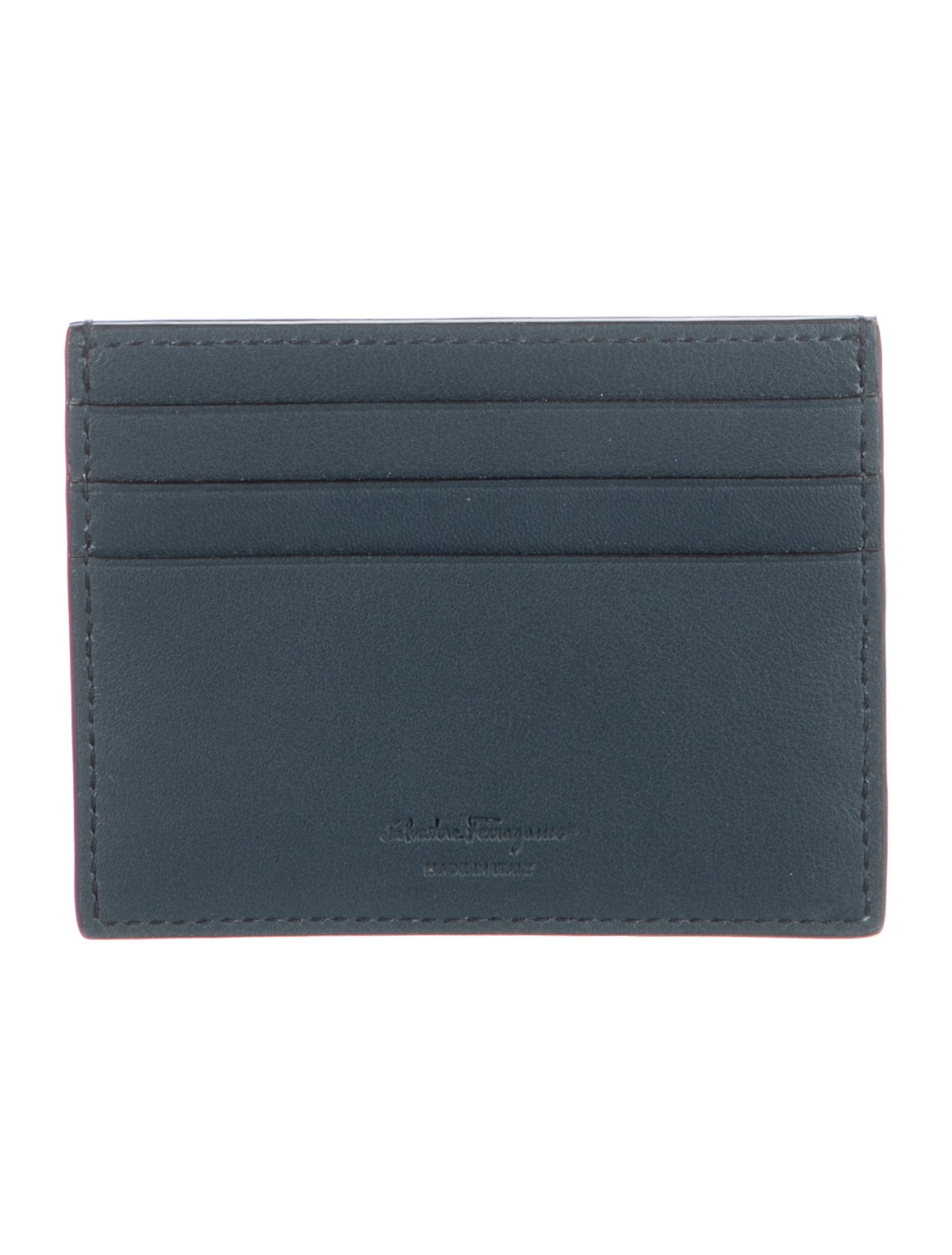 Salvatore Ferragamo Leather Card Holder w/ Tags