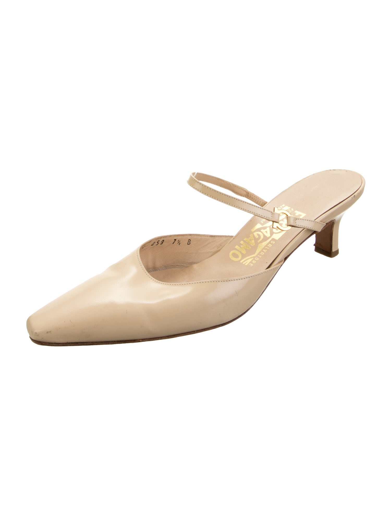 Salvatore Ferragamo Leather Mules