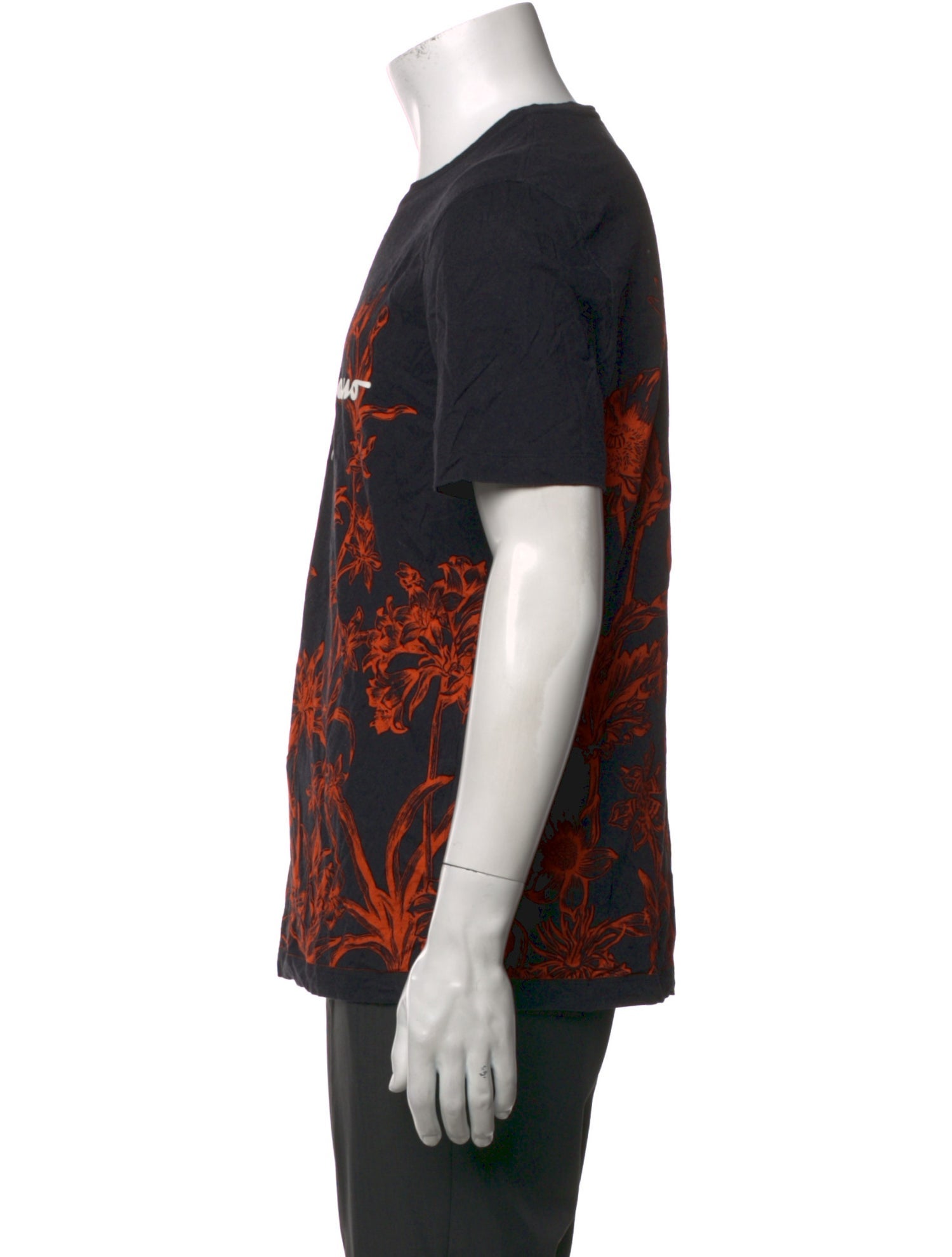 Kenzo Graphic Print Crew Neck T-Shirt w/ Tags - Grey T-Shirts