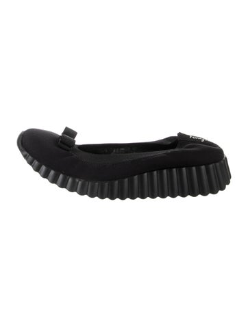 Pre-owned Ferragamo Kids Girls Ballet Falt In Black