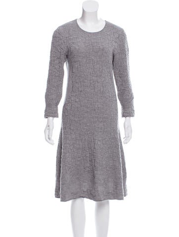 Salvatore Ferragamo Virgin Wool Knit Dress - Clothing - SAL48852 The RealReal