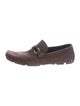 Salvatore Ferragamo Suede Gancini Driving Loafers