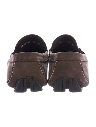 Salvatore Ferragamo Suede Gancini Driving Loafers