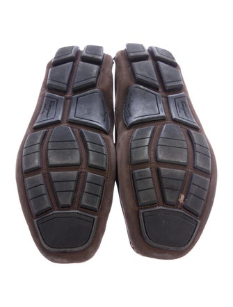 Salvatore Ferragamo Suede Gancini Driving Loafers
