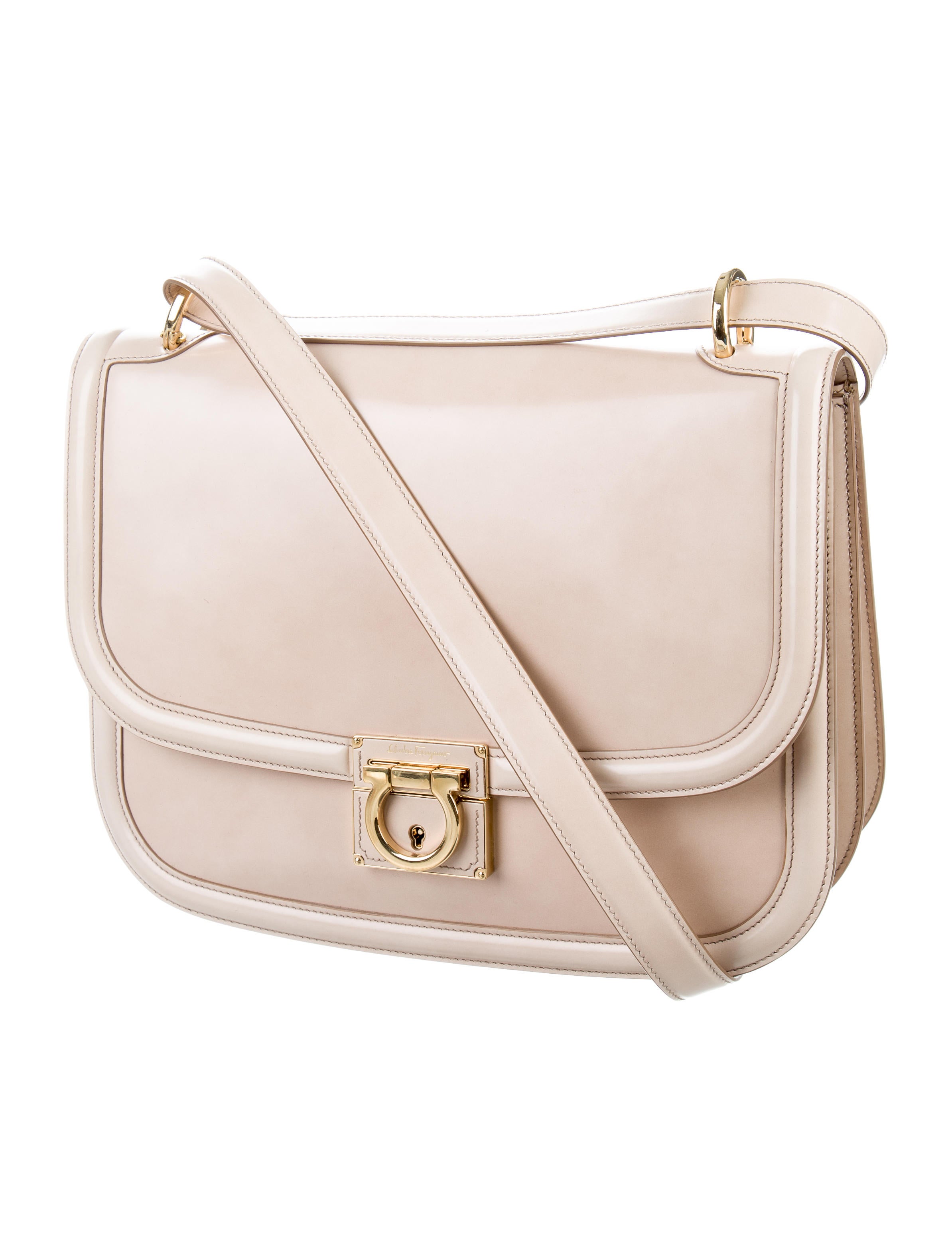 Salvatore Ferragamo Leather Shoulder Bag Handbags SAL50821 The