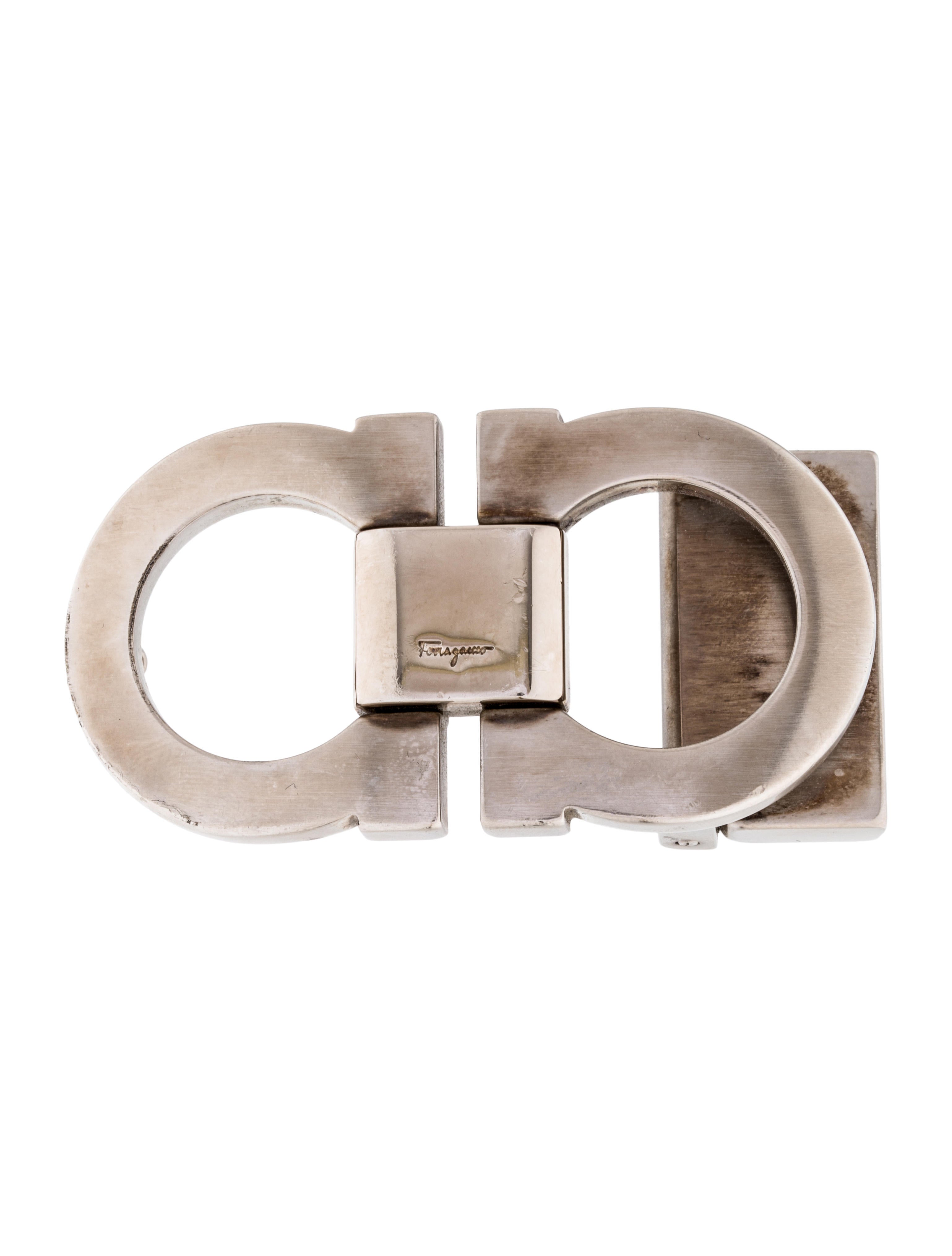 salvatore ferragamo belt silver buckle