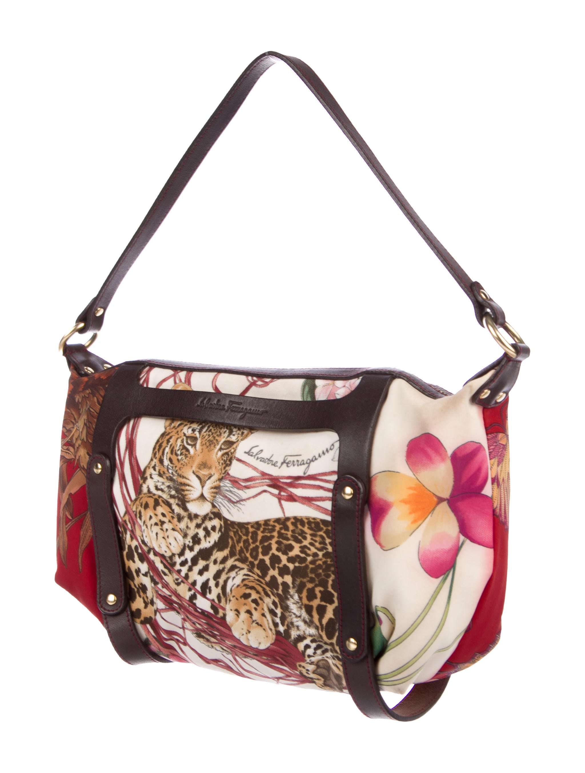 Salvatore Ferragamo レオパードプリント バッグ Salvatore Ferragamo Jungle Print Handle Bag - Neutrals Handle Bags