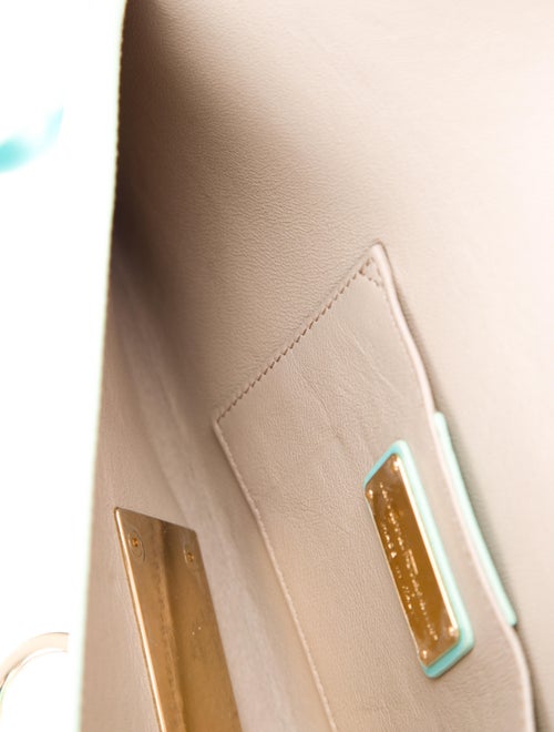 Salvatore Ferragamo Afef Lock Story Wristlet Clutch