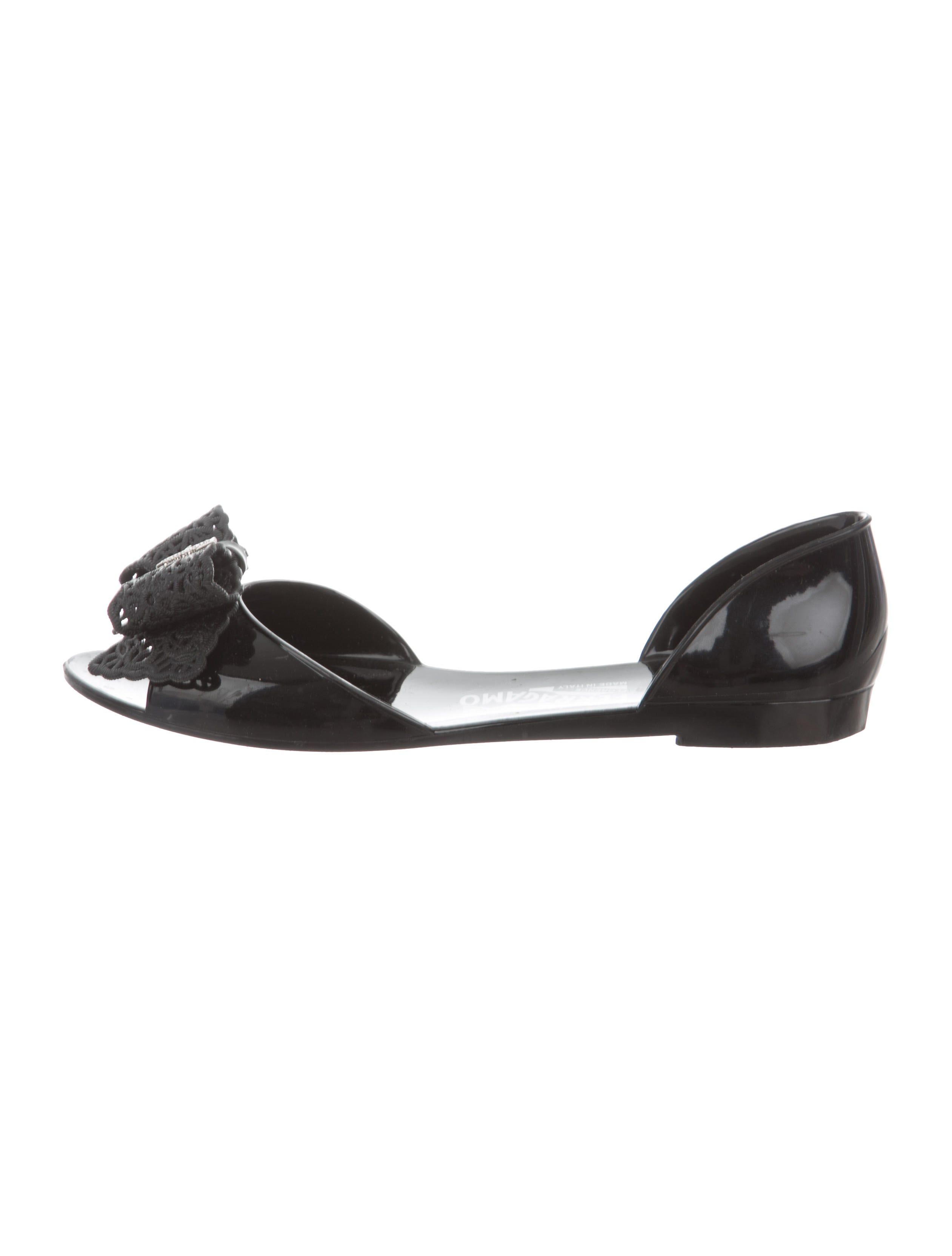 Salvatore Ferragamo Jelly Peep-Toe Flats