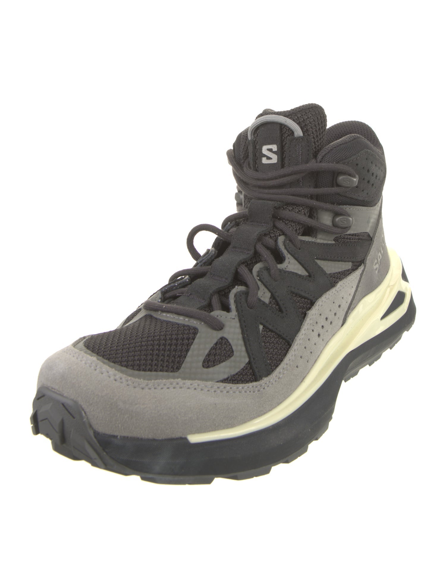 Salomon Nylon Colorblock Pattern Hiking Boots
