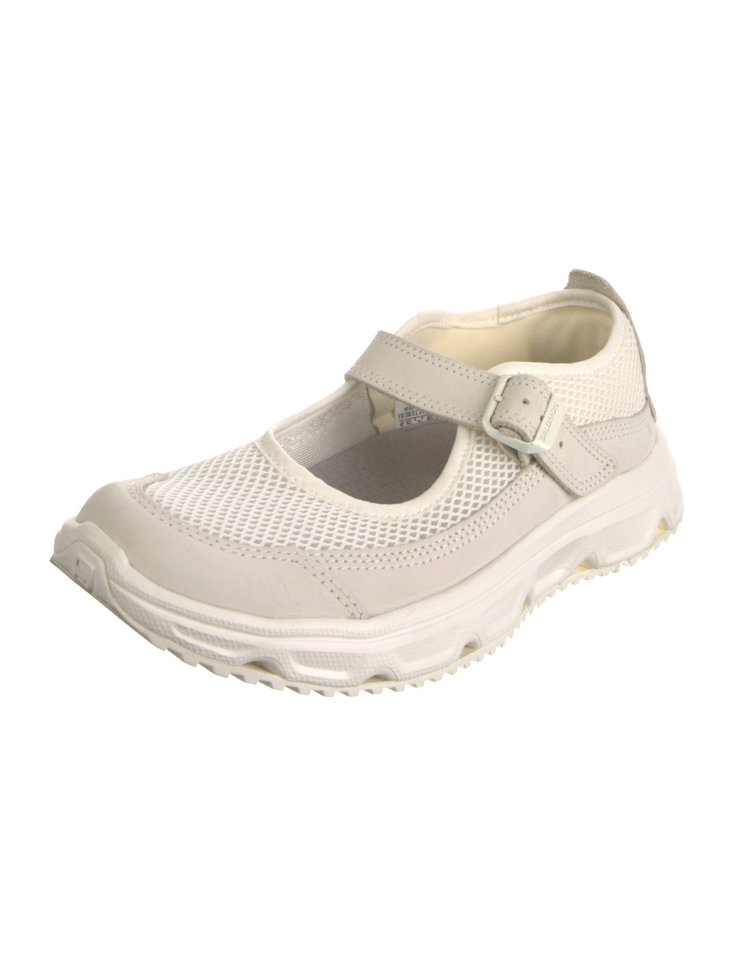 Salomon Leather Mesh Accents Mary Jane Flats