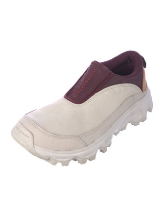 Salomon Suede Colorblock Pattern Sneakers