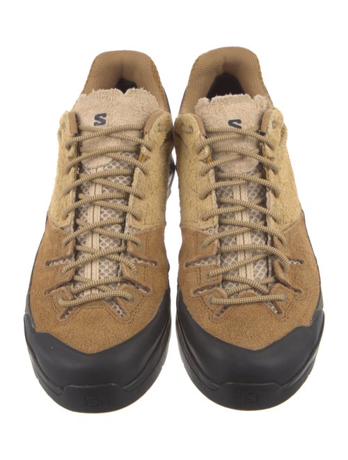 Salomon Suede Colorblock Pattern Sneakers