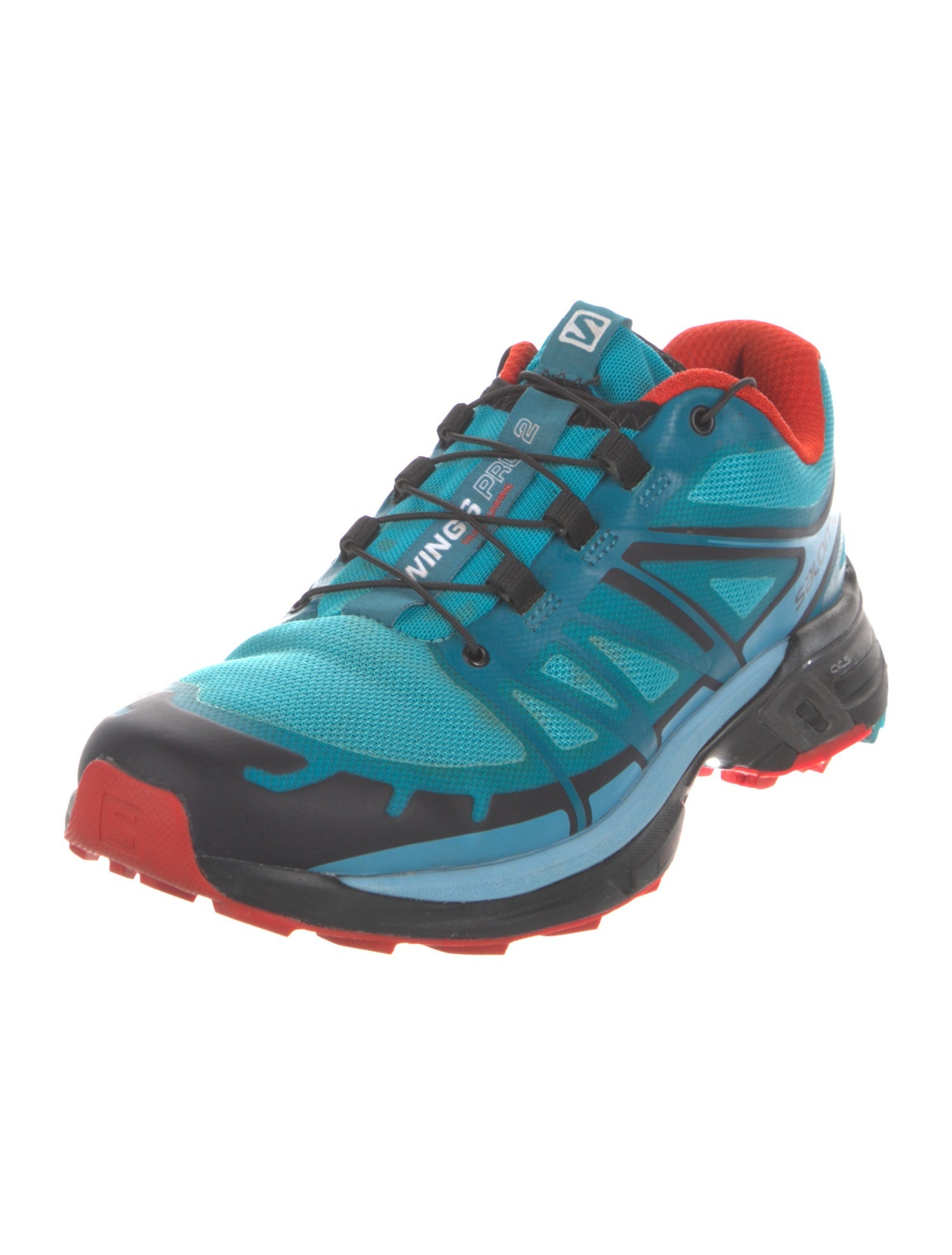 Salomon Mesh Colorblock Pattern Athletic Sneakers