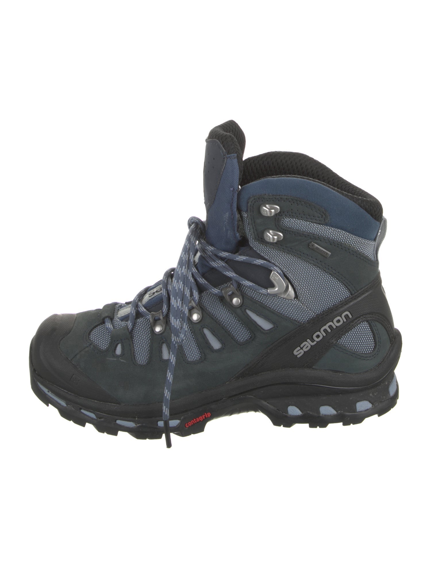 Salomon Suede Colorblock Pattern Hiking Boots