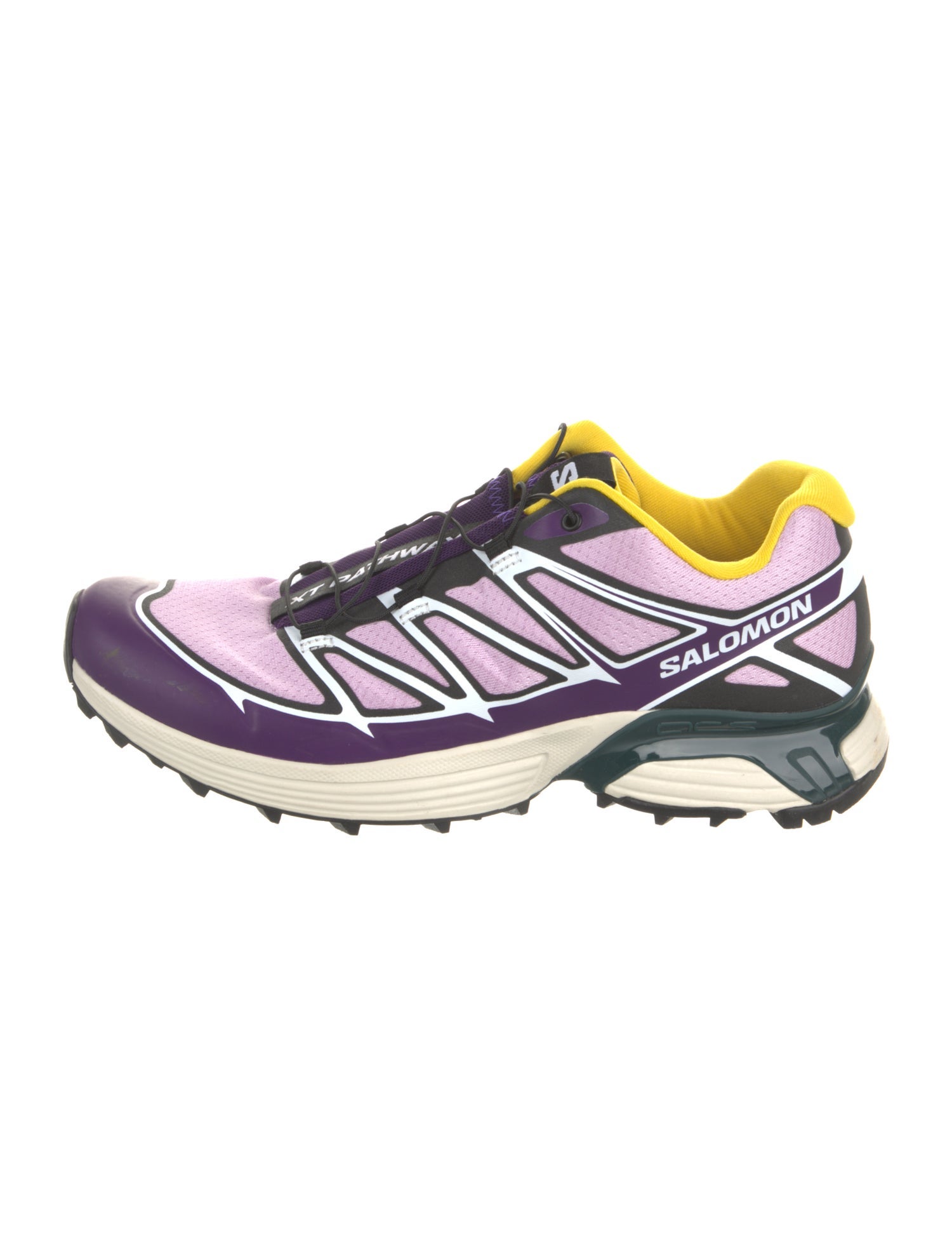 Salomon Mesh Colorblock Pattern Athletic Sneakers
