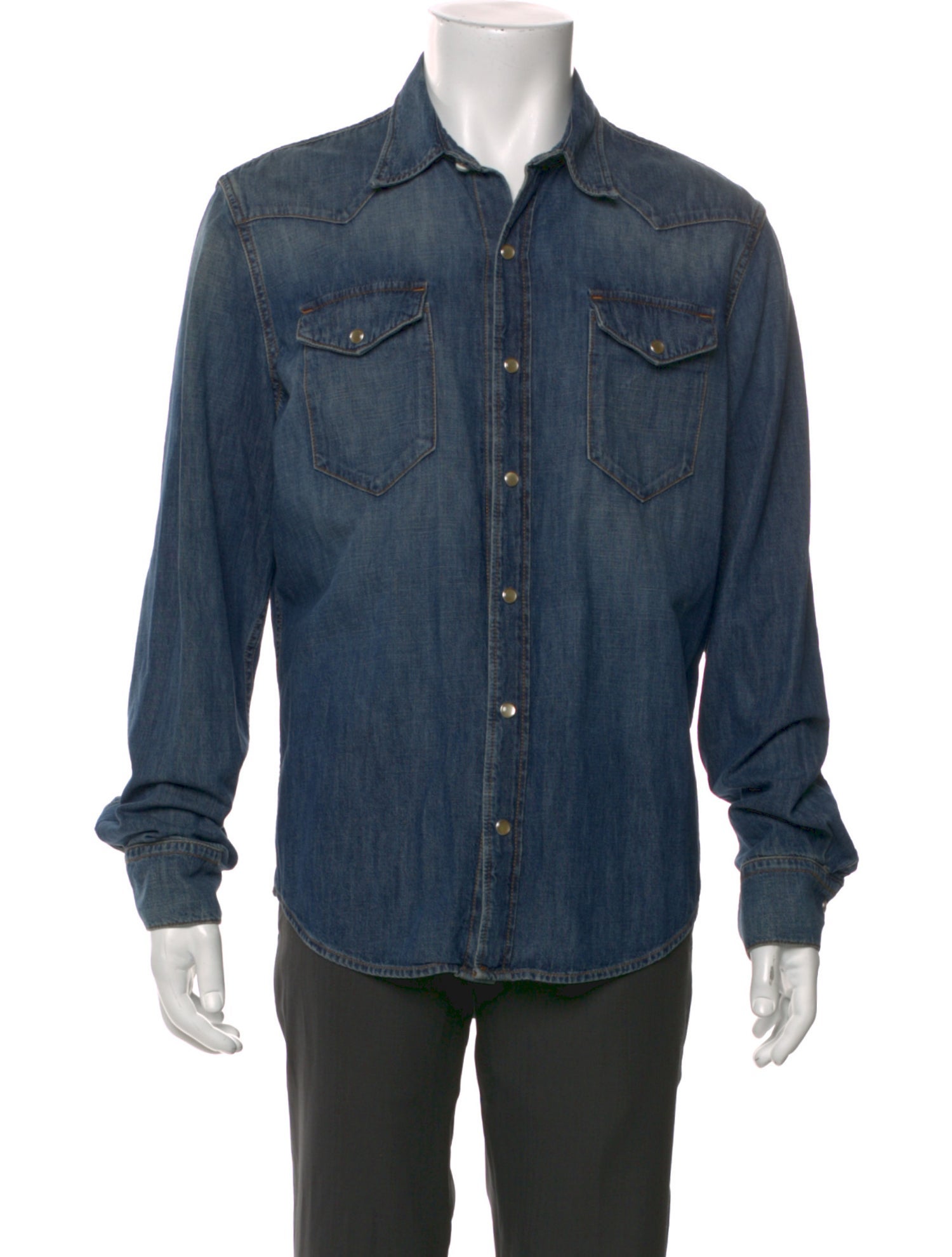 Salle Privée Long Sleeve Denim Shirt
