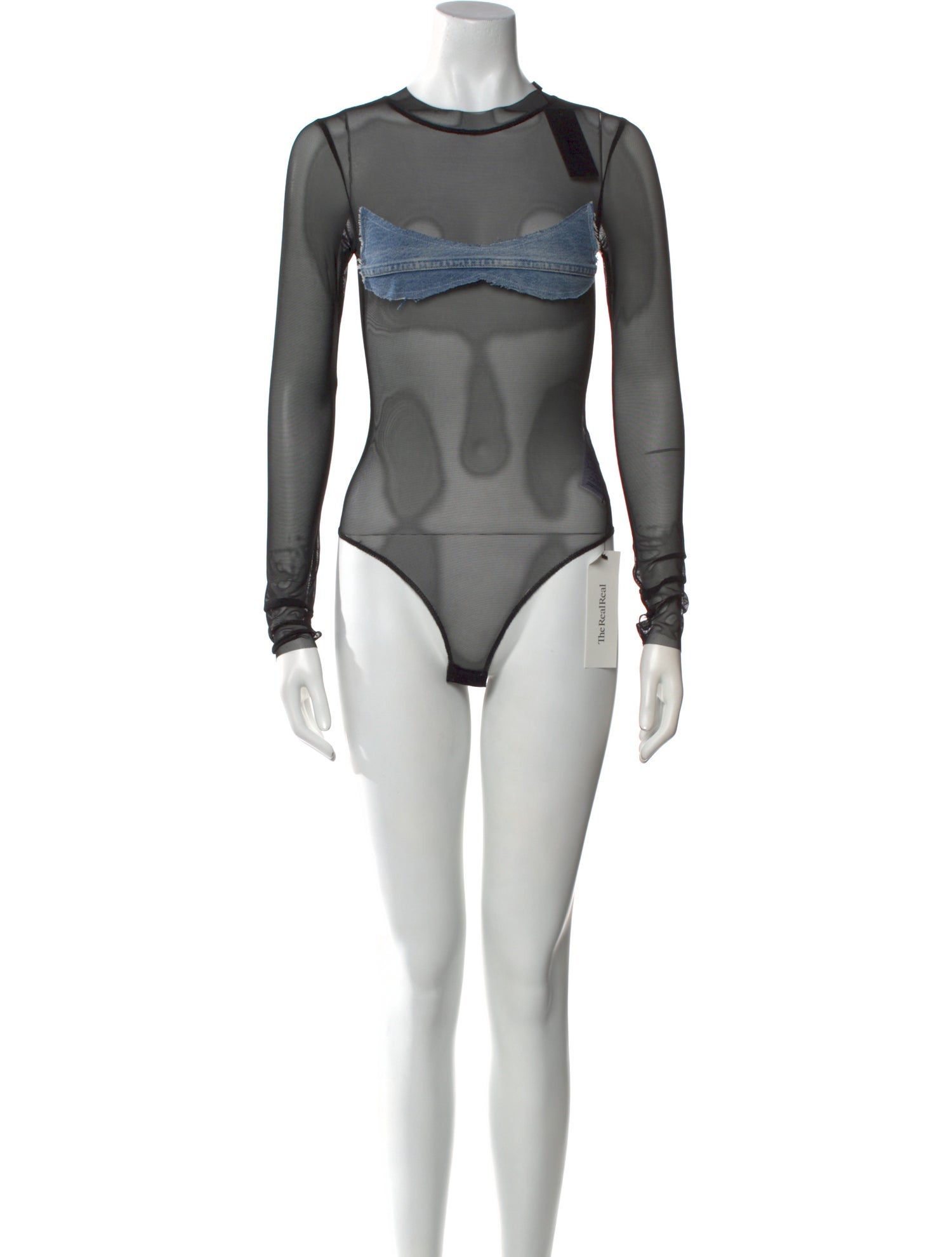 Sami Miro Vintage Nylon Crew Neck Bodysuit w/ Tags
