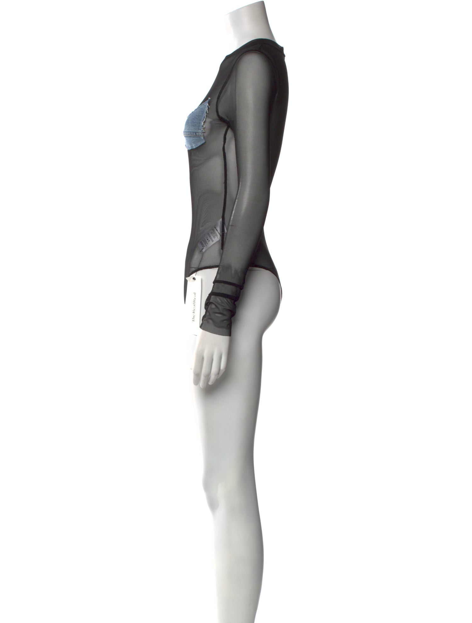 Sami Miro Vintage Nylon Crew Neck Bodysuit w/ Tags