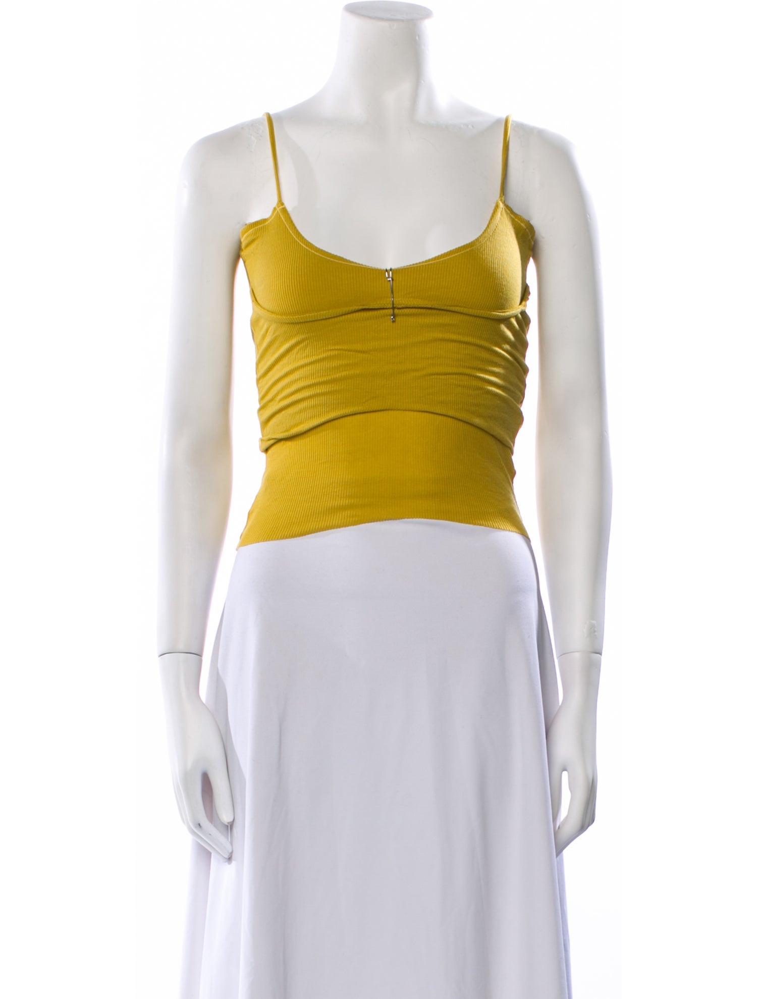 Sami Miro Vintage Scoop Neck Sleeveless Crop Top