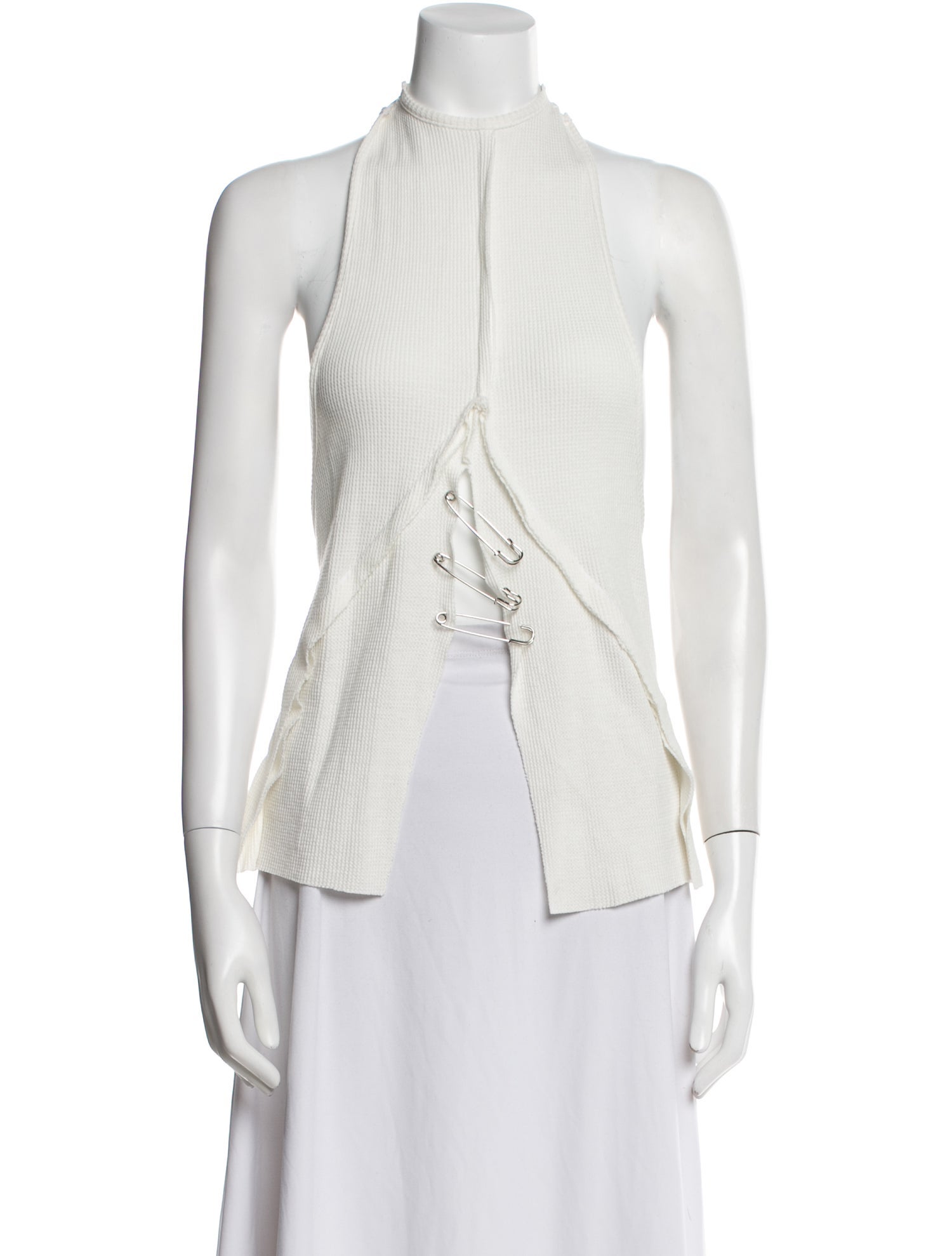 Sami Miro Vintage Mock Neck Sleeveless Top