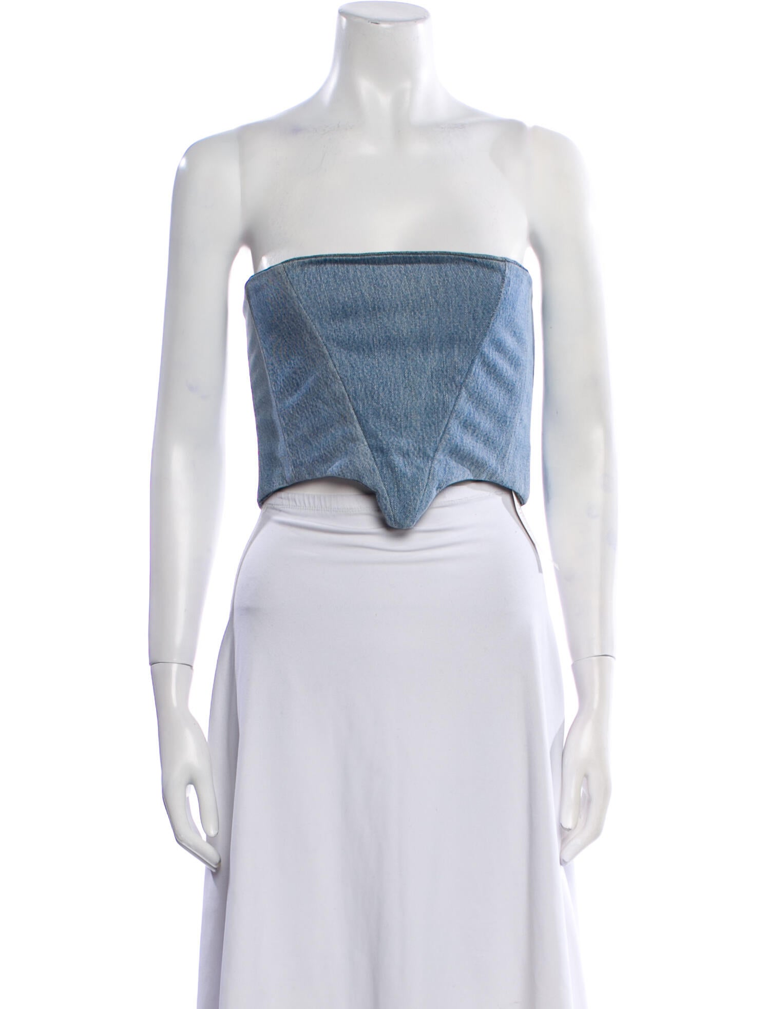 Sami Miro Vintage Strapless Crop Top