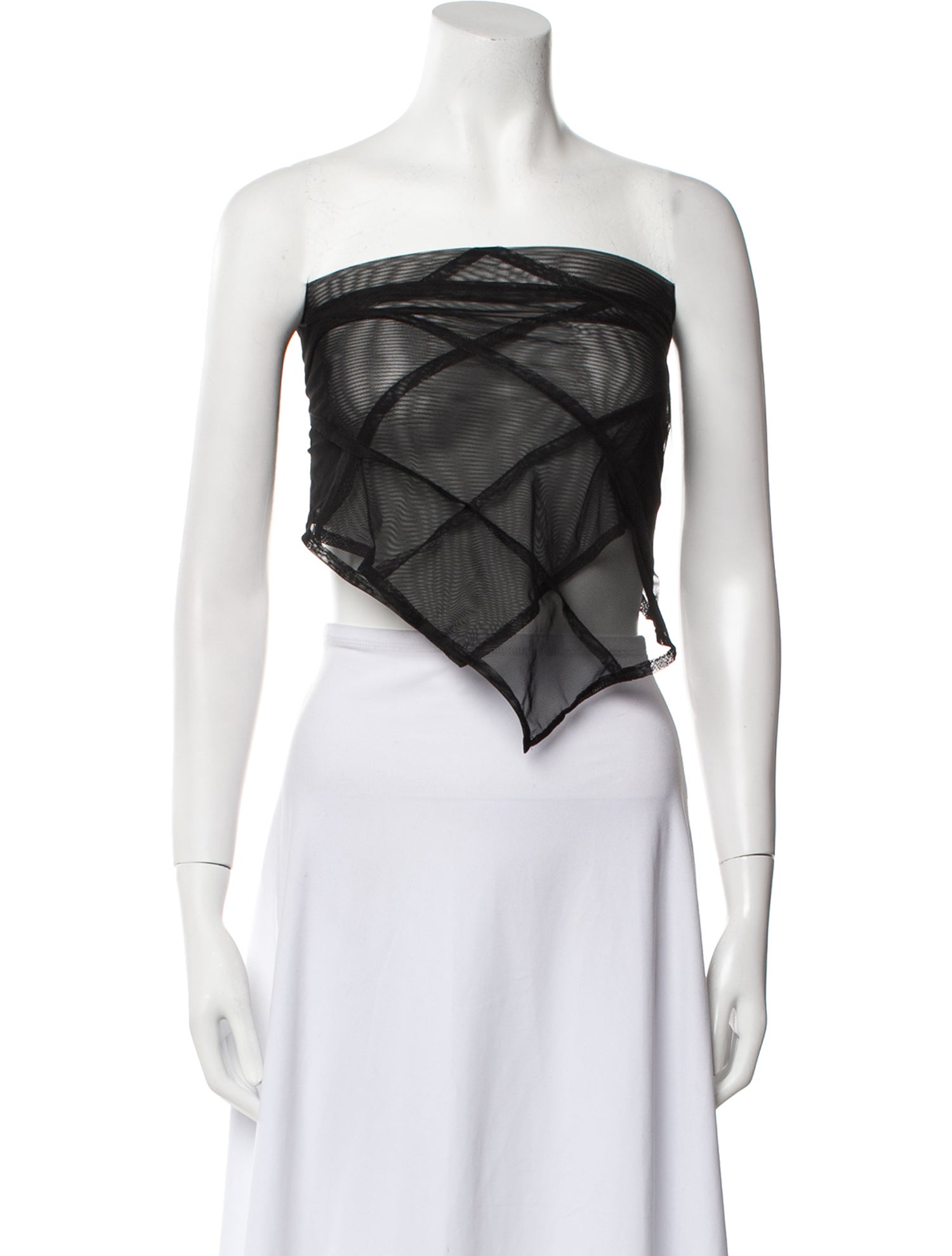 Sami Miro Vintage Strapless Crop Top