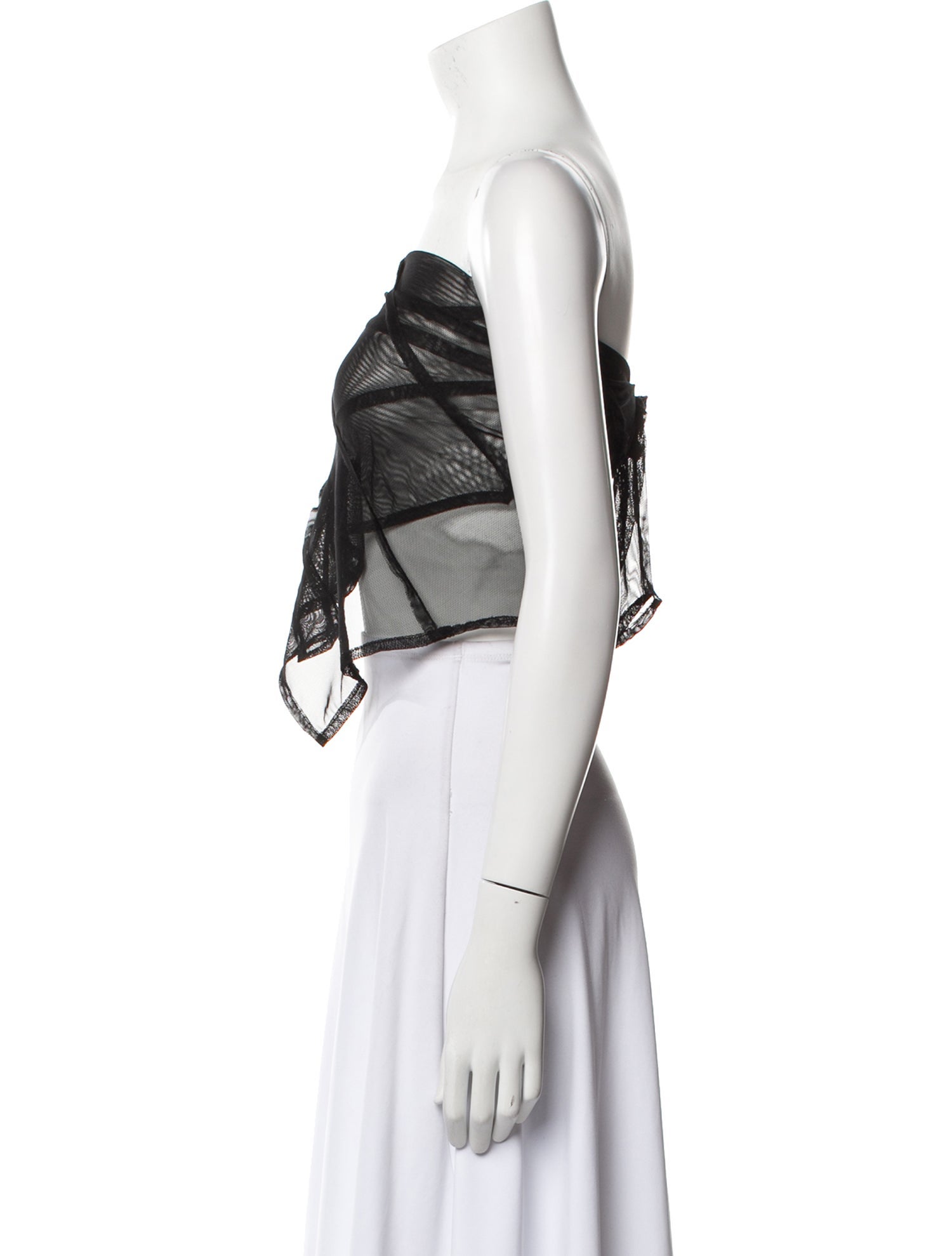 Sami Miro Vintage Strapless Crop Top