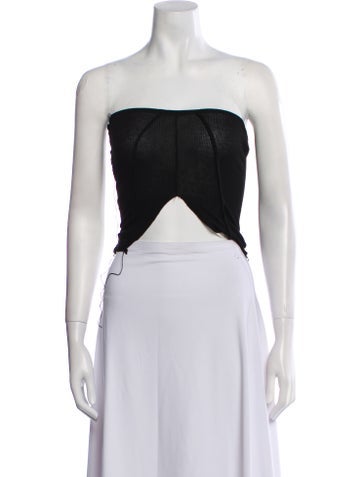 Sami Miro Vintage Tops Strapless Crop Top XS