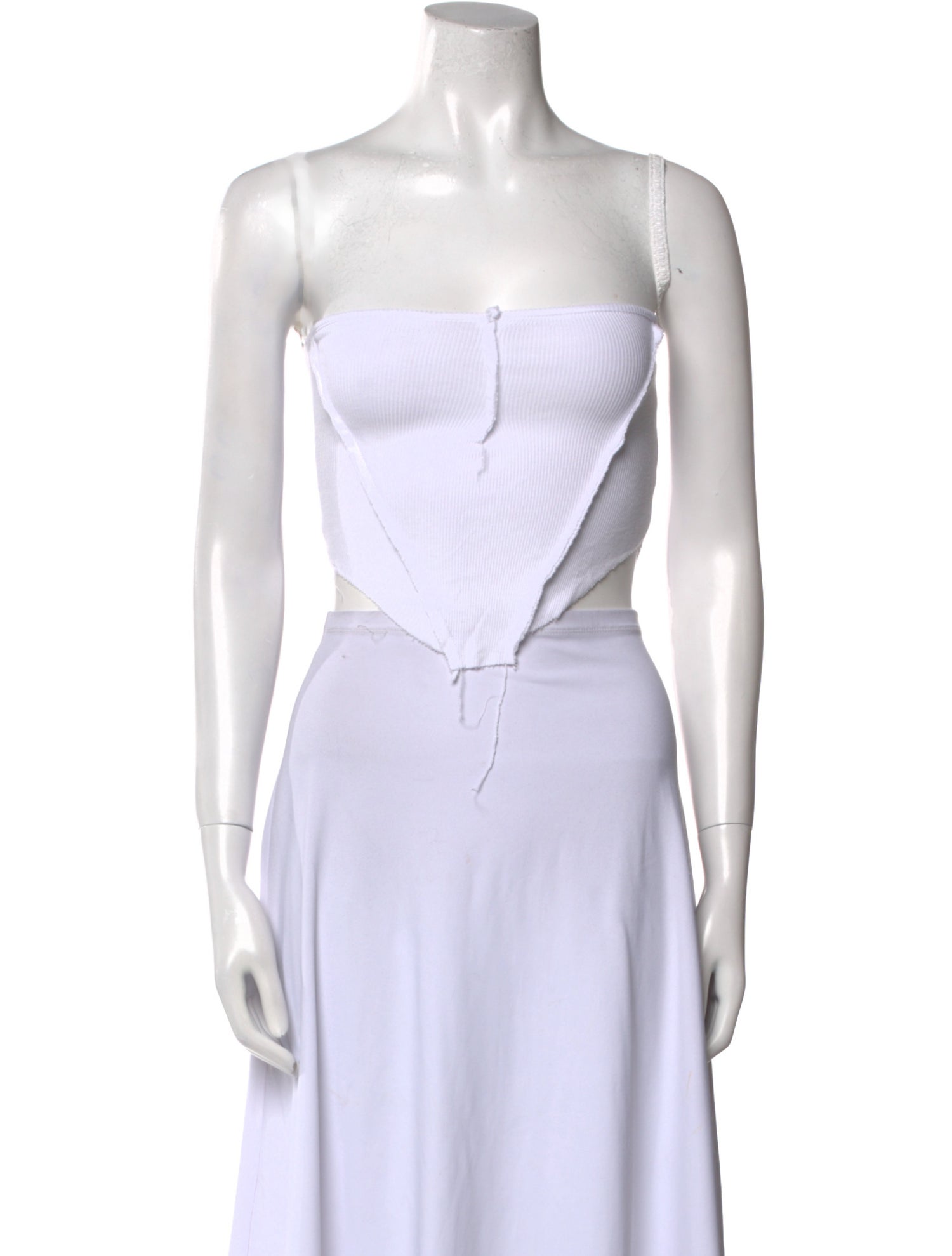 Sami Miro Vintage Square Neckline Sleeveless Crop Top