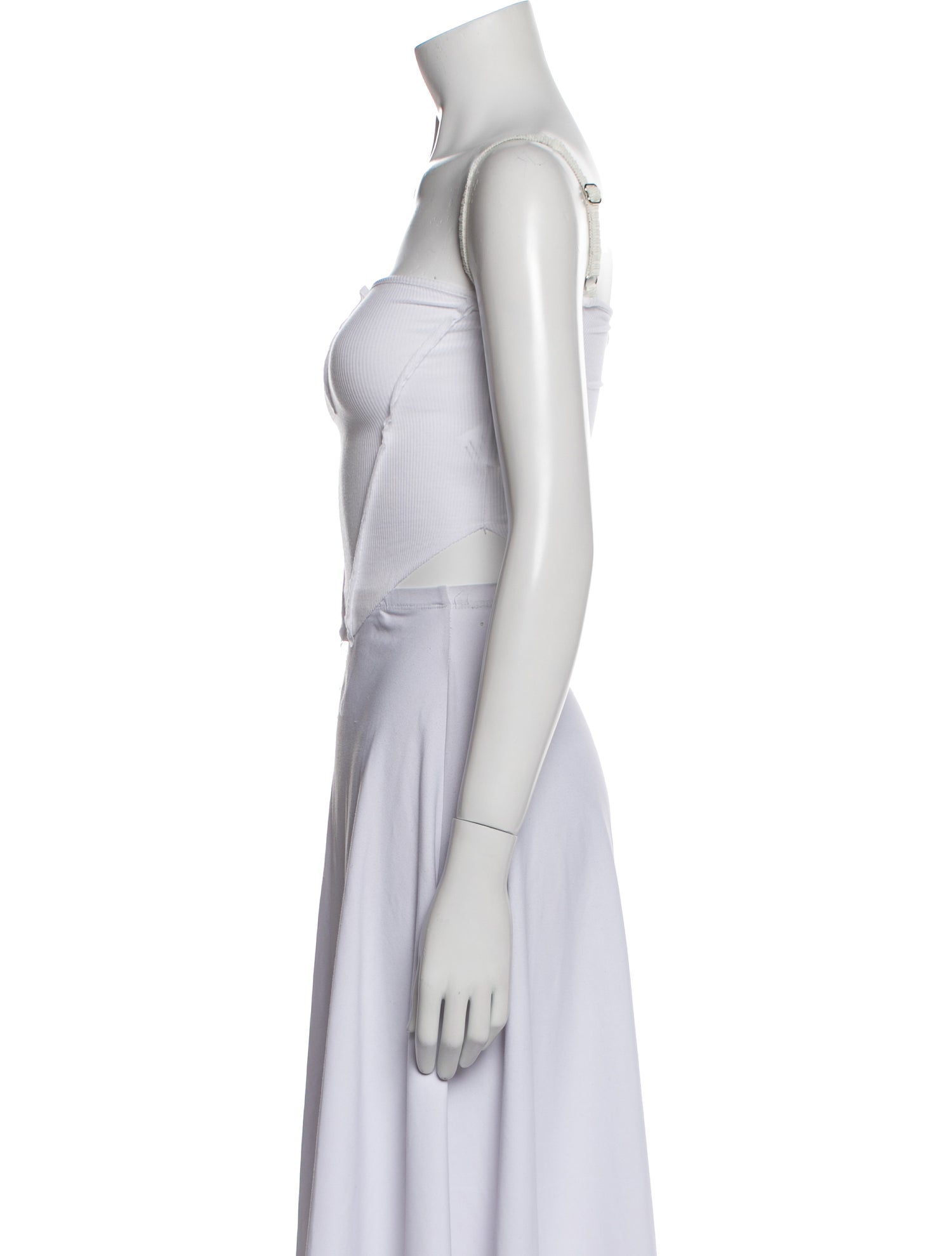 Sami Miro Vintage Square Neckline Sleeveless Crop Top