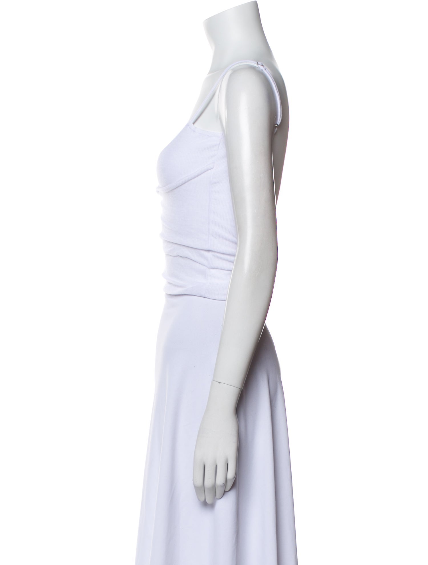 Sami Miro Vintage Scoop Neck Sleeveless Crop Top