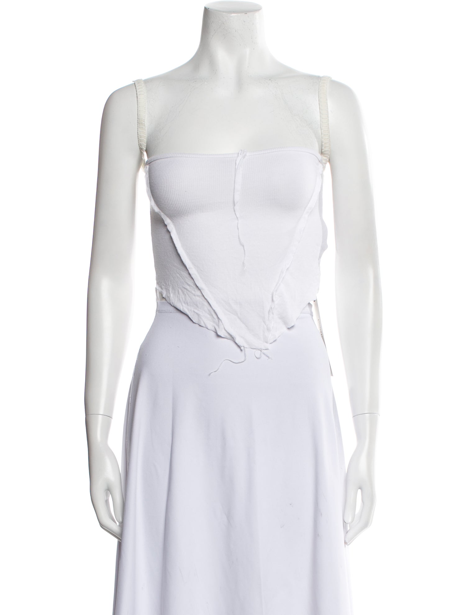 Sami Miro Vintage Square Neckline Sleeveless Crop Top