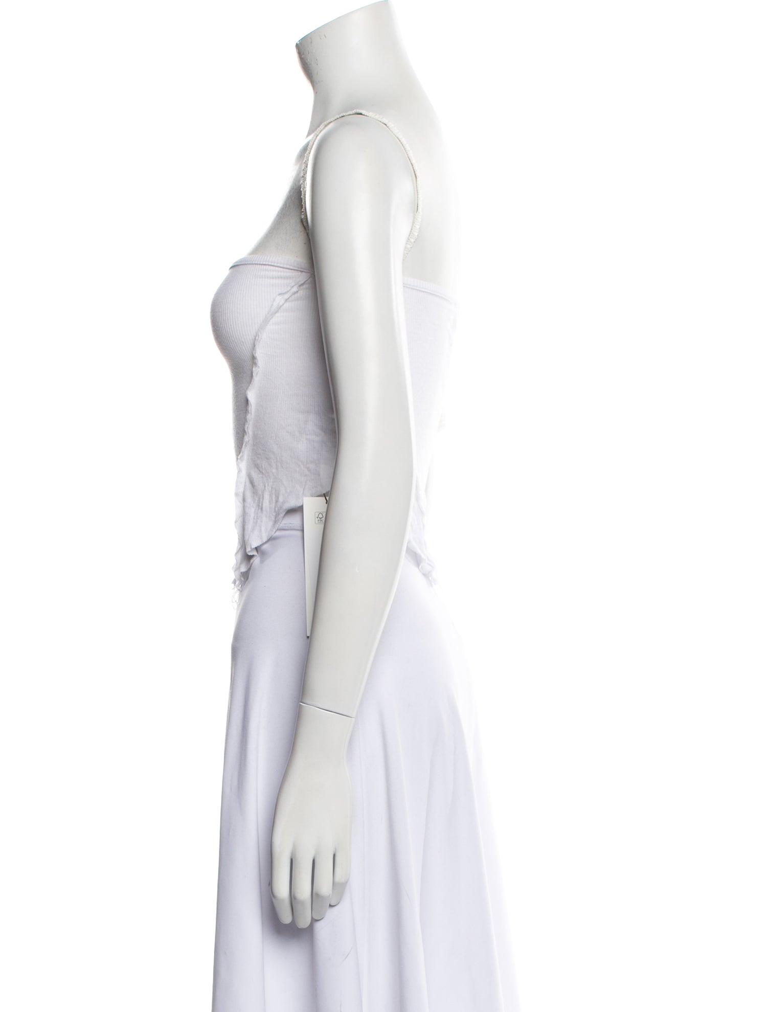 Sami Miro Vintage Square Neckline Sleeveless Crop Top