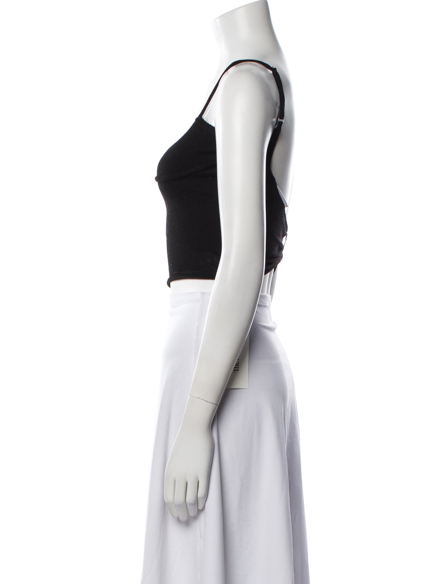 Sami Miro Vintage V-Neck Sleeveless Crop Top