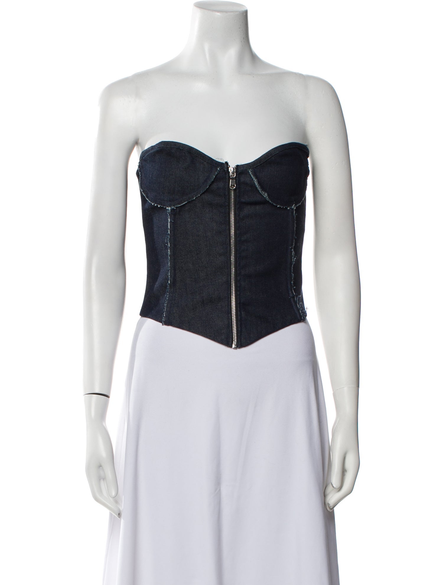 Sami Miro Vintage Strapless Crop Top