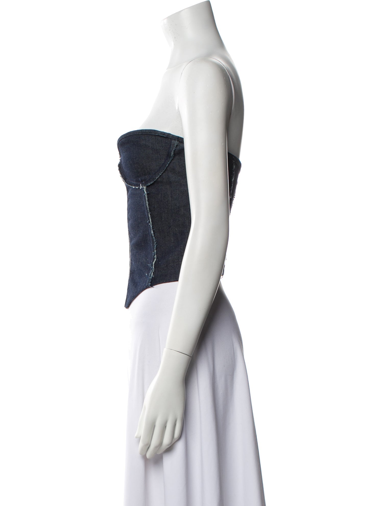 Sami Miro Vintage Strapless Crop Top