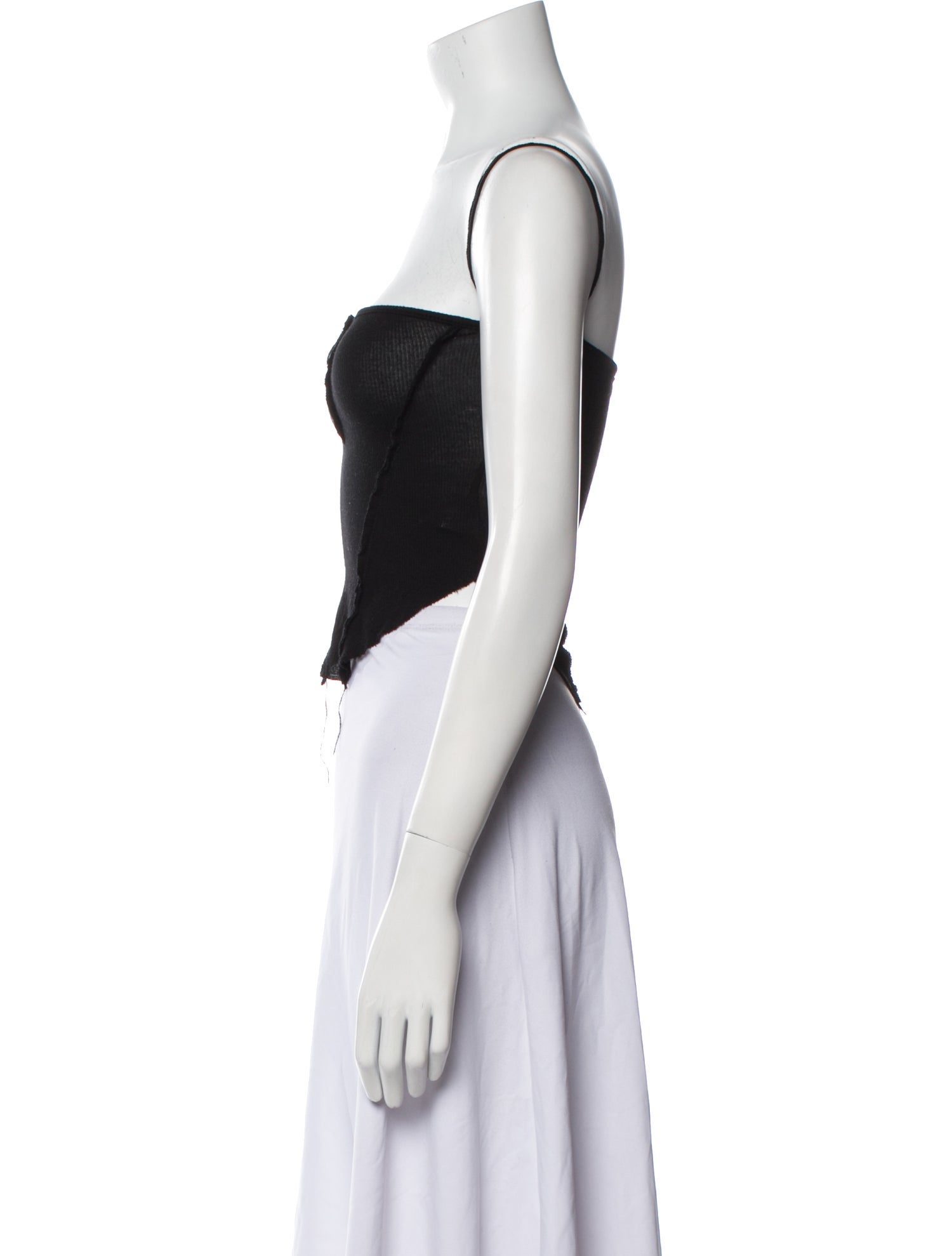Sami Miro Vintage Square Neckline Sleeveless Crop Top