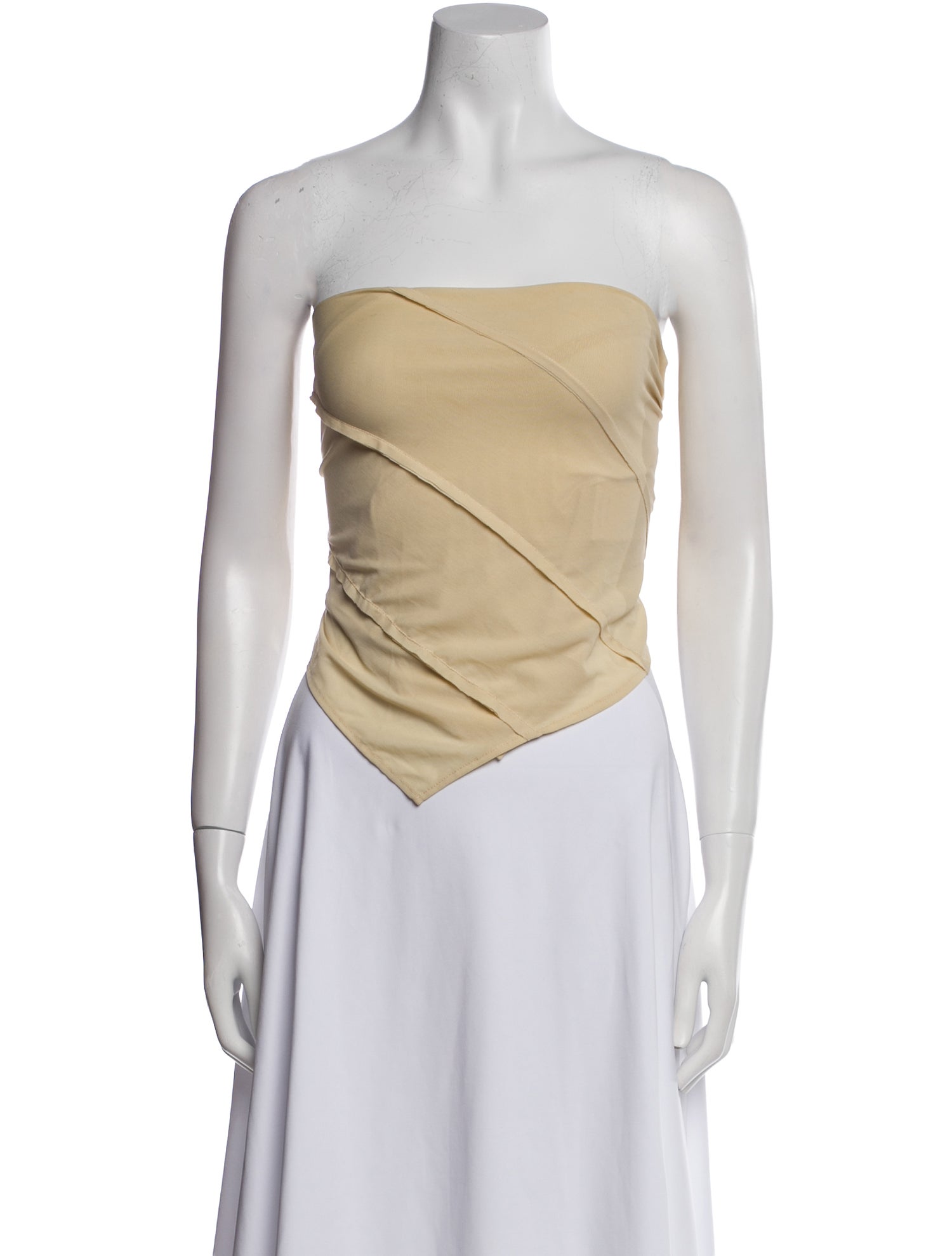 Sami Miro Vintage Strapless Crop Top