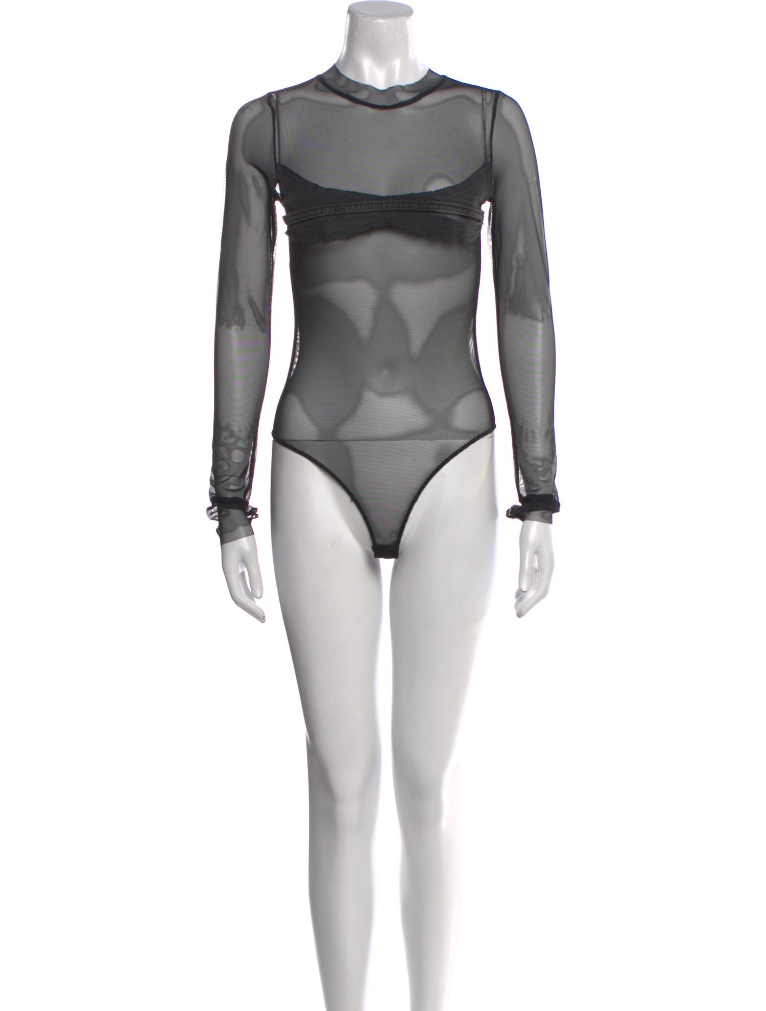Sami Miro Vintage Nylon Mock Neck Bodysuit
