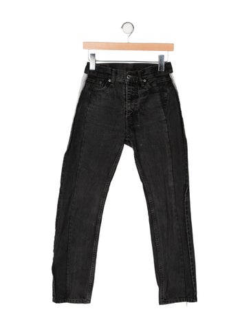 Pre-owned Sami Miro Vintage High-rise Skinny Leg Jeans In Gray