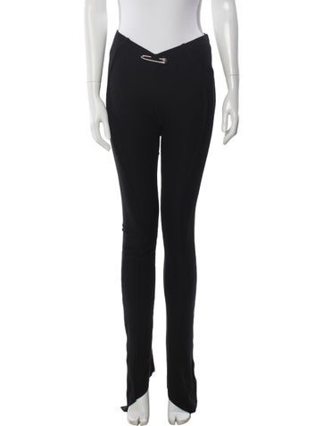 Pre-owned Sami Miro Vintage Straight Leg Pants In Black