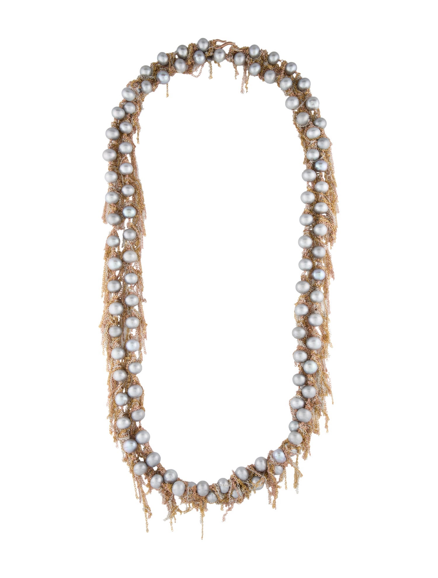 Samira 13 Pearl Fringe Necklace